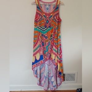 Flying Tomato Tribal Print high low dress